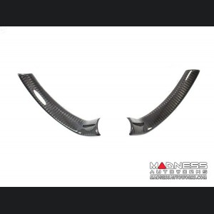 Alfa Romeo Stelvio Steering Wheel Trim - Carbon Fiber - Lower Side Cover Set - Pre '20 Models